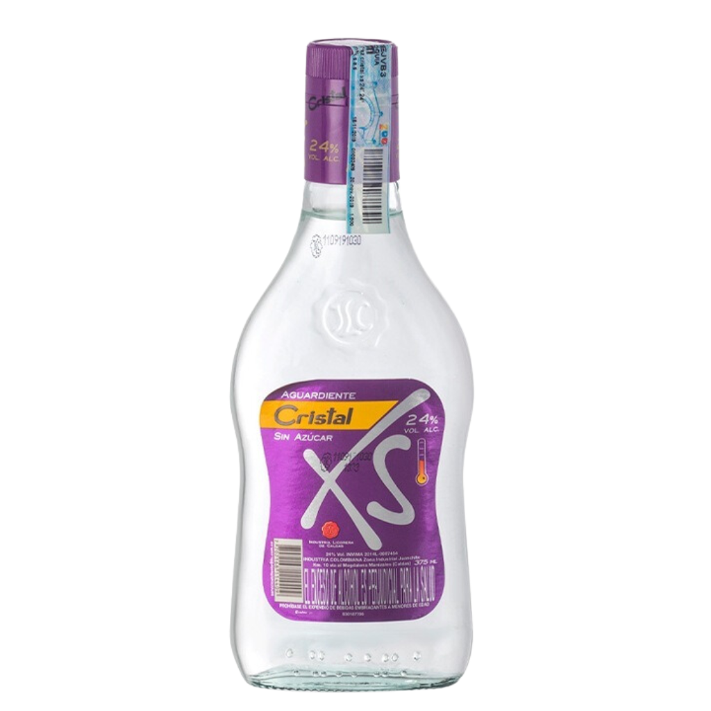 Aguardiente Cristal xs media 375 ml