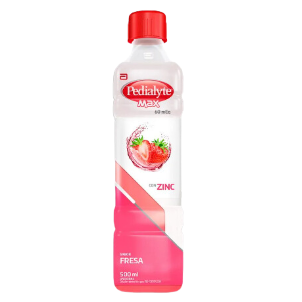 Suero PEDIALYTE Max 60mEq con zinc (500 ml)