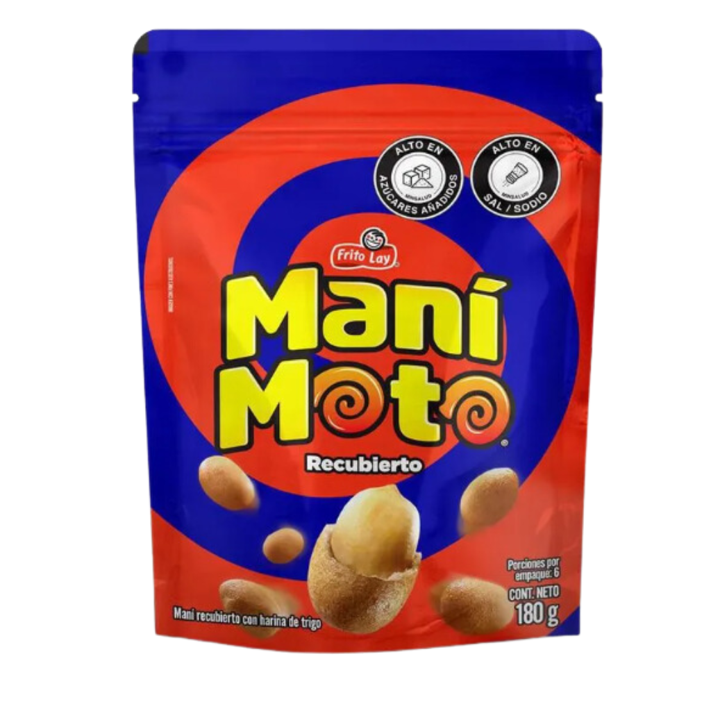 Maní MANIMOTO Recubierto Natural (180 gr)