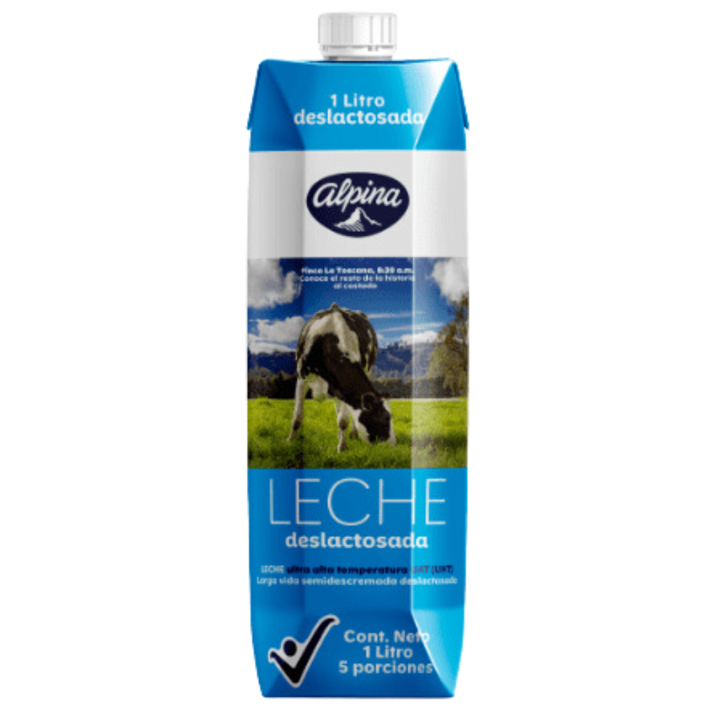 Leche Deslactosada Alpina Caja 1000 ml