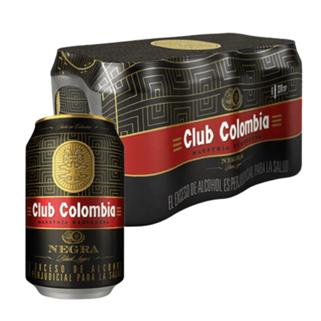 Cerveza Club Colombia Negra Lata X6