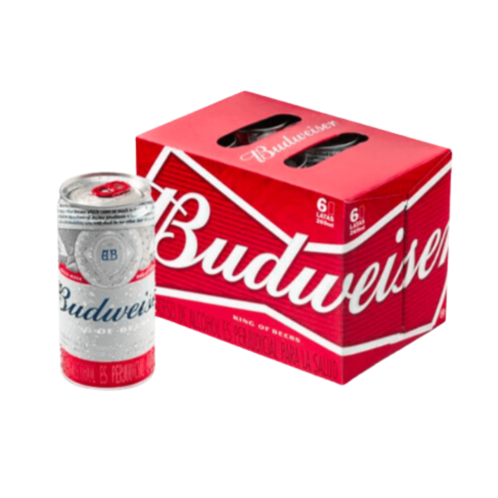 Cerveza Budweiser Lata X6