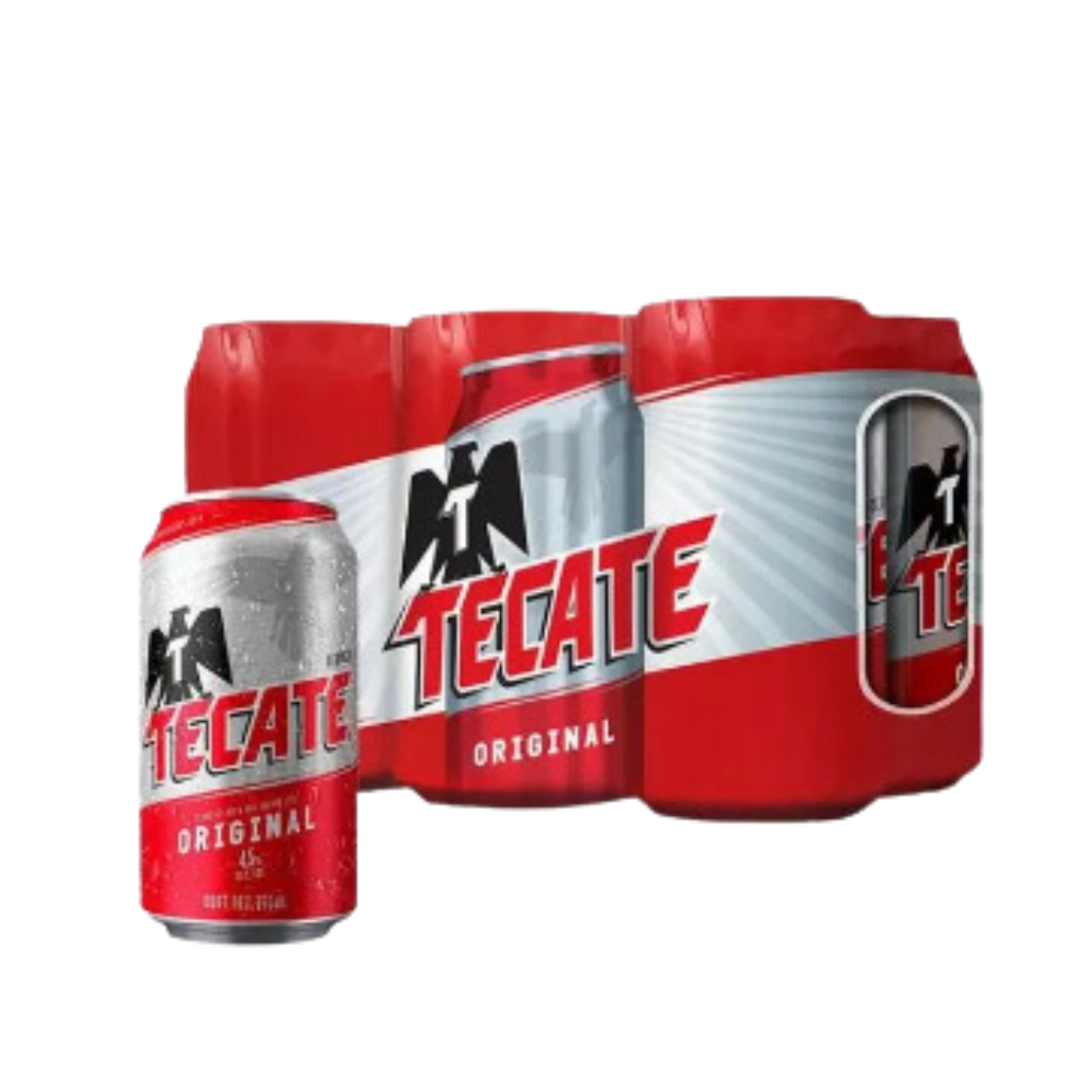Cerveza Tecate Original Lata 330 Ml X6 Unds