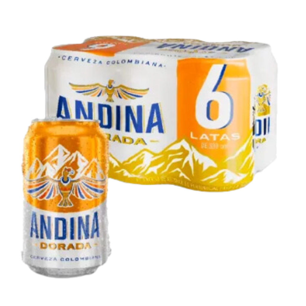 Cerveza Andina lata 330 ml x 6 und
