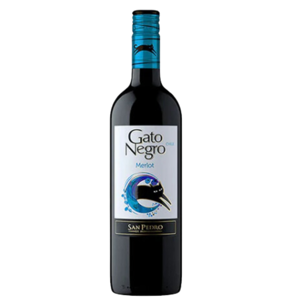 Vino Gato Negro Merlot Botella - 750ml
