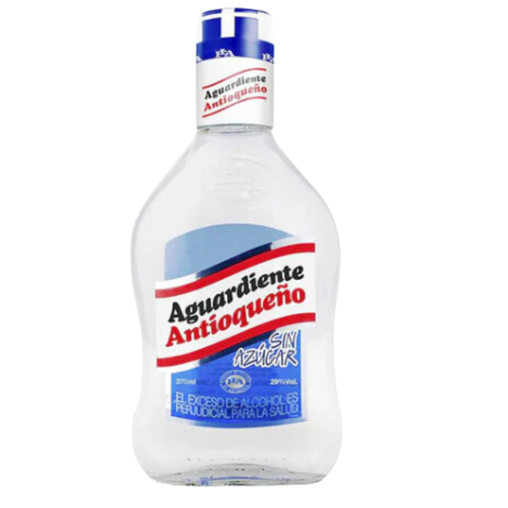 Aguardiente Antioqueño Tapa Azul Media - 375ml
