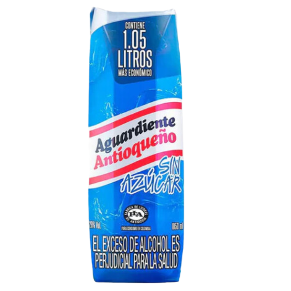 Aguardiente Antioqueño Tapa Azul Tetrapack Litro – 1050ml