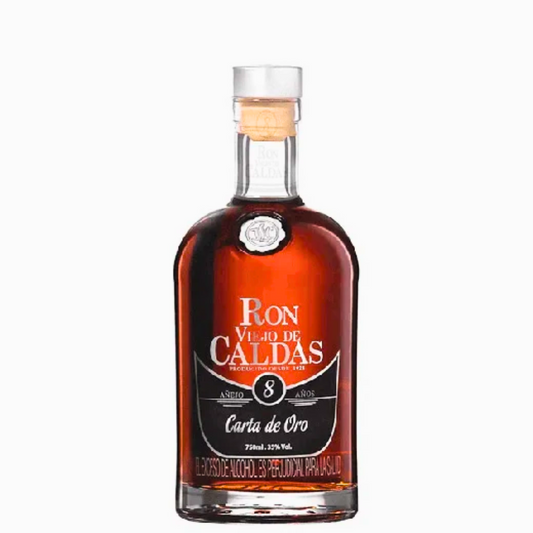 Ron Viejo de Caldas 8 Años Carta de Oro Botella- 750