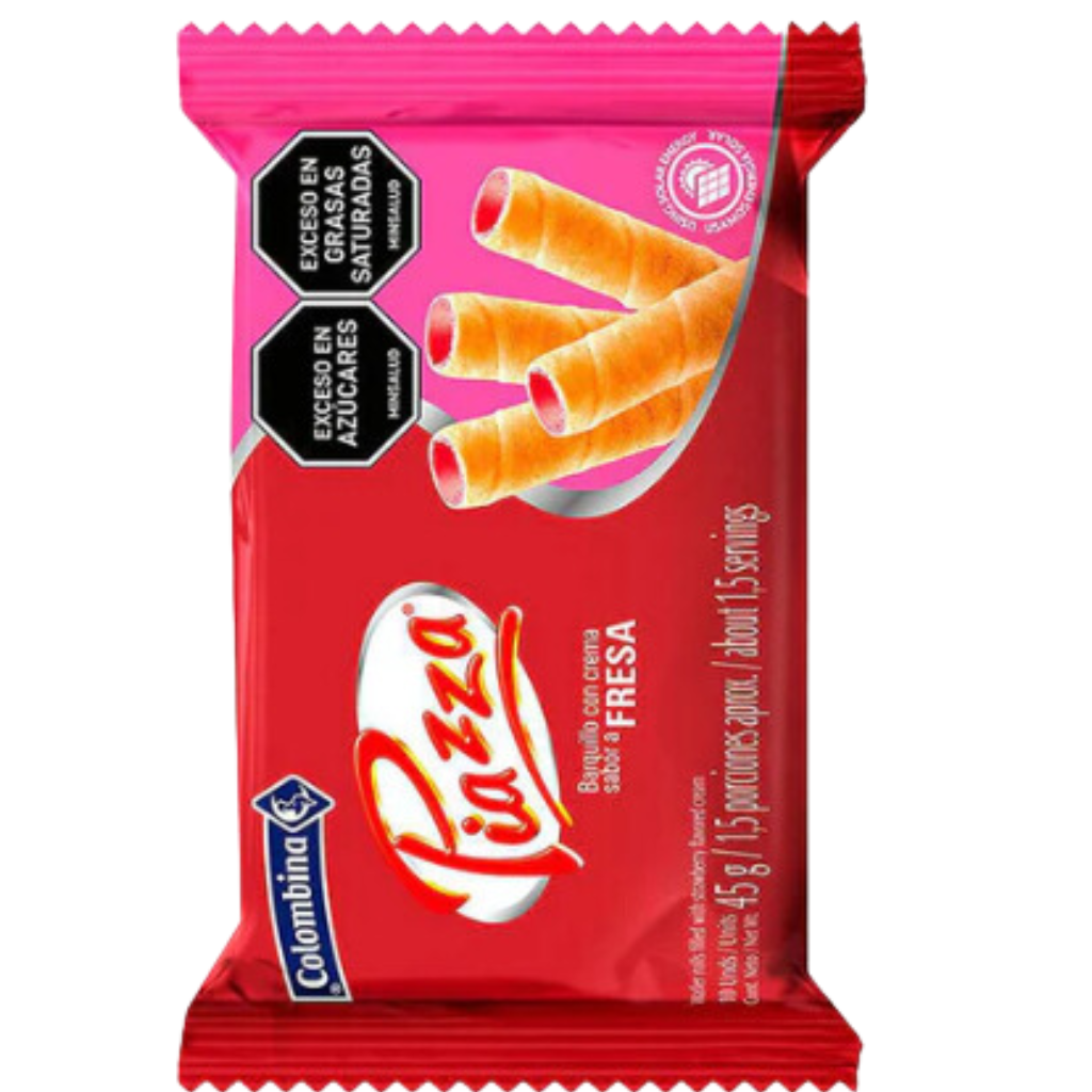 Barquillo Piazza Sabor Fresa - 45g
