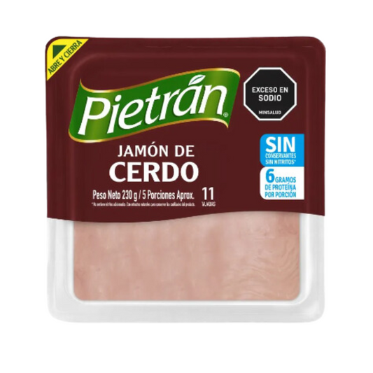 Jamón estándar sin conservante PIETRAN 230 gr