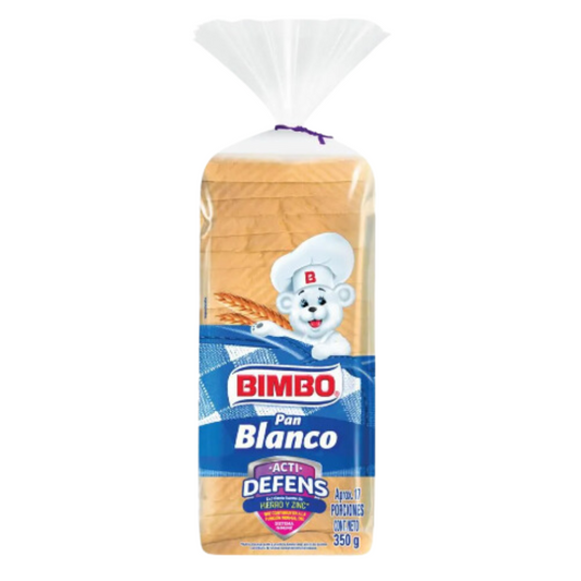 Pan Tajado Blanco Actidefens Bimbo - 350g
