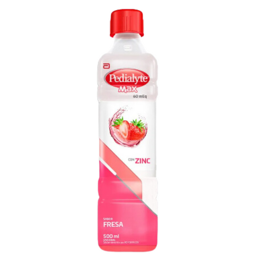 Suero PEDIALYTE Max  60mEq con zinc (500 ml)