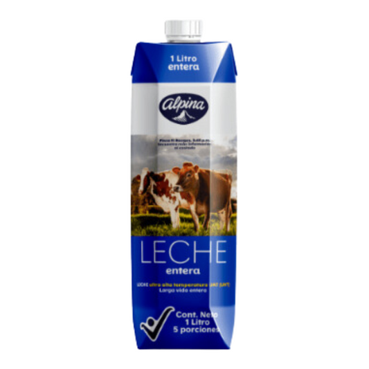 Leche Entera Alpina  Caja 1000 ml