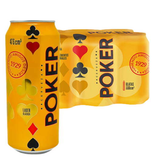 Cerveza Poker Laton Six Pack