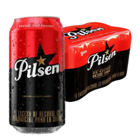 Cerveza sixpack laton PILSEN