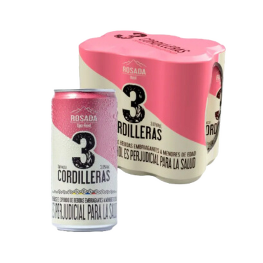 Cerveza Artesanal 3CORDILLERAS Rosé lata x6und