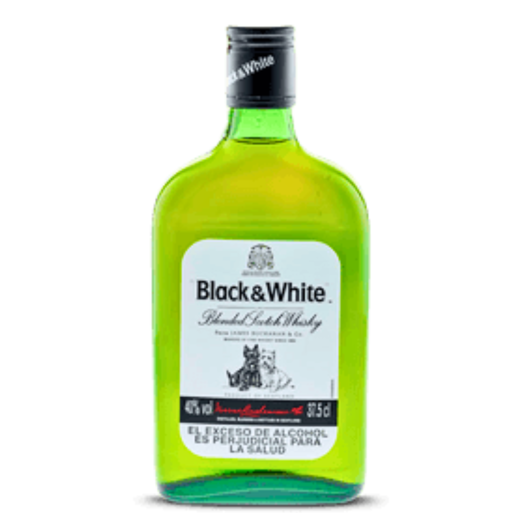 Whisky Black and White Media 370 ml