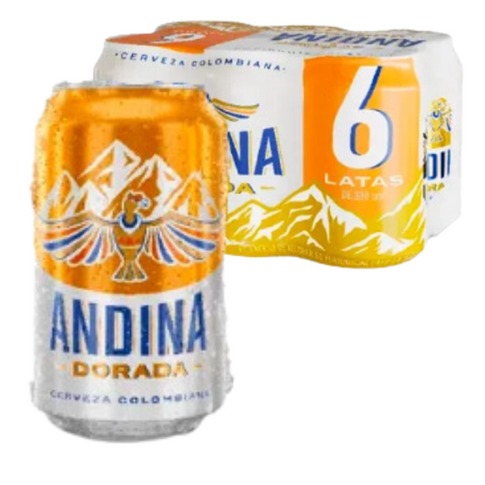 Cerveza Andina Laton x 6 und