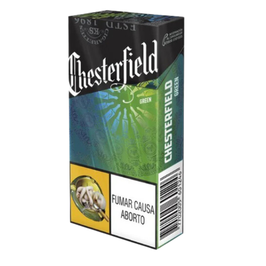 Cigarrillo Chesterfield Green - Medio 10und